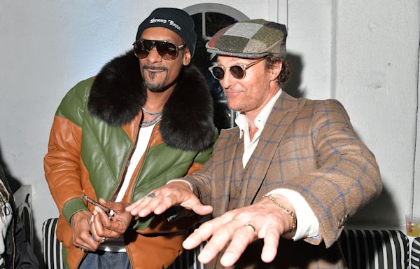 Snoop Dogg Gifts Matthew McConaughey a Death Row Chain: Watch the Actor Show It Off
