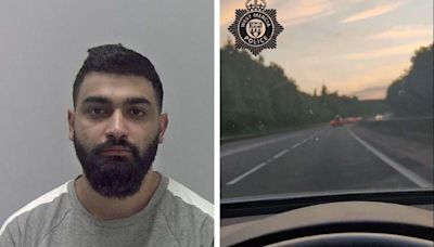 Watch: Moment child rapist reached 111mph on M54 to abuse teenage girl in Telford