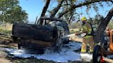Vehicle fire contained east of Napa