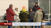 A Bunch of Corvette Fans Camped Out Overnight to Be the First to Reserve a New Corvette E-Ray