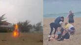 A tres niños les cayó un rayo mientras caminaban en la playa y sobrevivieron