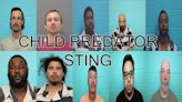 10 arrested during child predator sting operation in Sweetwater
