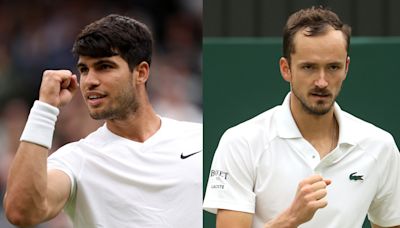 Carlos Alcaraz - Daniil Medvedev: Horario y dónde ver las semifinales de Wimbledon 2024 en directo