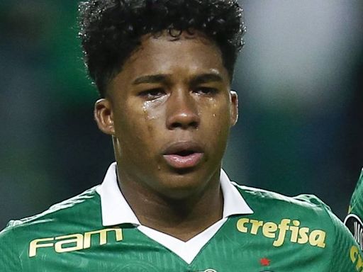 La emoción desborda a Endrick antes y después de su despedida del Palmeiras: "Voy a intentar no volver a llorar"