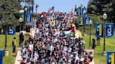 La Policía interviene en la protesta propalestina de California