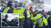 Riot police clash with fans outside Tottenham Hotspur Stadium after Arsenal win