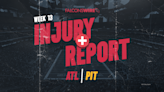 Falcons injury report: Patterson out, Ebiketie limited Wednesday