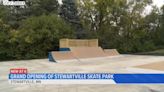 Kids see their dream become reality at grand opening of Stewartville Skate Park