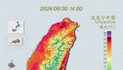 可怕高溫來了！台東金崙飆今年最高溫41℃ 台北社子衝39℃｜壹蘋新聞網