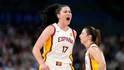 Megan Gustafson chasing an Olympic medal playing basketball with Spain