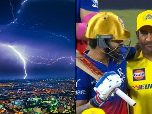 RCB vs CSK May 18 Weather Prediction: Thunderstorm, Rain to Force Elimination on Chennai, Bengaluru? - News18