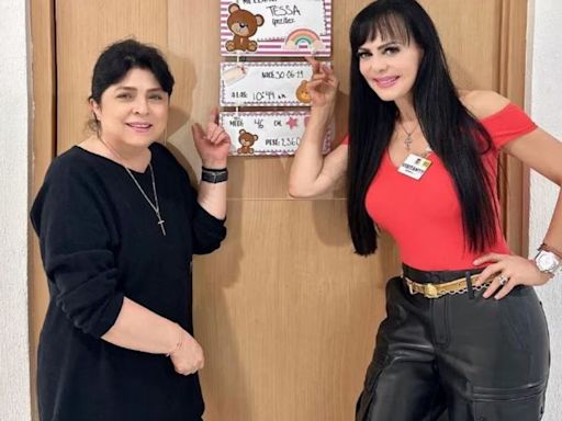 Maribel Guardia ya conoce a Tessa, nieta de su amiga Victoria Ruffo