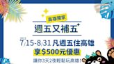 加碼國旅補助！高雄最高補到1500元 周五也有500元