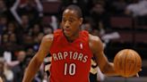 Bulls star DeMar DeRozan reacts to video of him making NBA debut