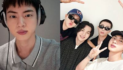 BTS' Jin drops handsome selfies boasting broad shoulders; RM and J-Hope poke fun