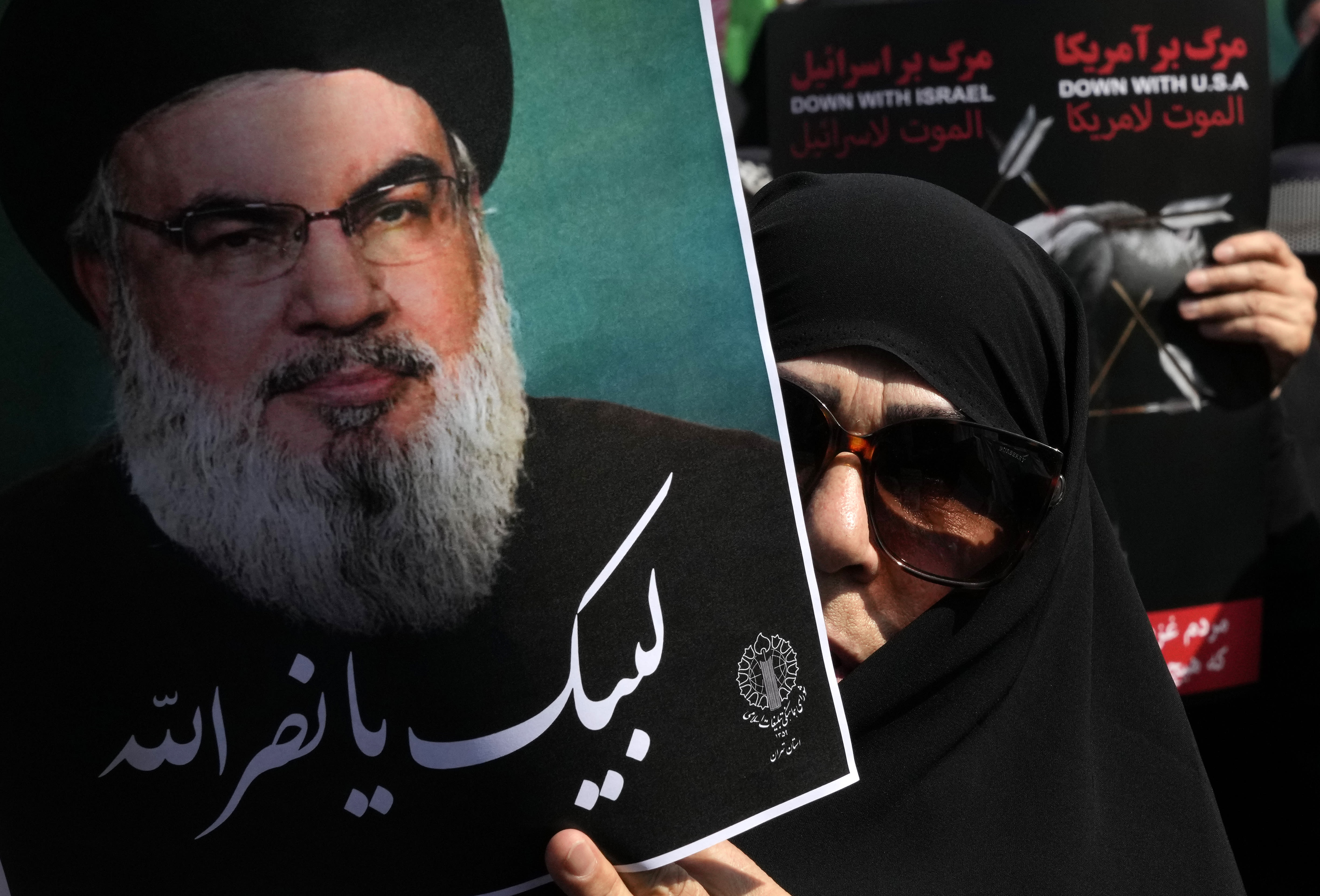 Israel targeted Hezbollah’s Nasrallah in large bombing in Beirut, officials say