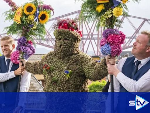 Locals turn out to celebrate annual tradition of the Burryman parade