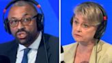 James Cleverly in LBC clash with Yvette Cooper over illegal immigration