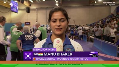 'I Read A Lot Of Gita': Shooting Star Manu Bhaker Reveals After Historic Bronze At Paris 2024 Olympics; VIDE