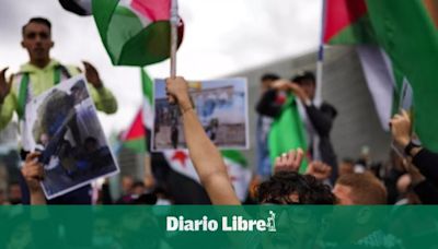 Unos 40 manifestantes propalestinos bloquearon unas horas la Embajada israelí en Bruselas