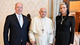 Princess Charlene Wears Black for Meeting with Pope Francis Despite Being Permitted to Wear White