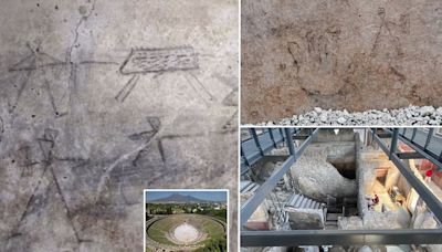 Ancient drawings of gladiators at Pompeii were 'made by children'