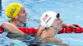 Katie Ledecky starts Olympic swimming with fastest time in 400 free prelims, just ahead of Titmus