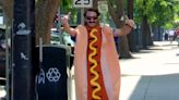 Local foodie promotes Wiener Fest by dressing as a hot dog