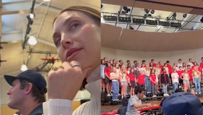 Whitney Port has subtle reaction to ‘The Hills’ theme song performance at her son’s graduation