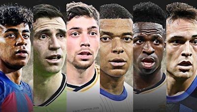 Mbappé, Lamine Yamal, Vinicius, Fede Valverde, Rodri y Lautaro Martínez, nominados al Balón de Oro