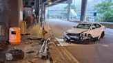 葵涌貨櫃碼頭私家車失事撞欄 司機失蹤