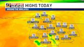 Another nice day with temperatures and humidity on the rise