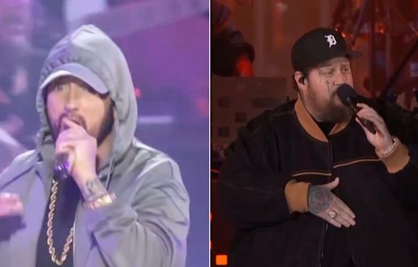 Eminem Debuts “Houdini,” Performs “Sing for the Moment” with Jelly Roll: Watch