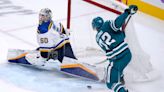 Mike Hoffman scores 2 goals as San Jose Sharks beat St. Louis Blues 5-1