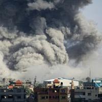 Smoke billows following Israeli bombardment in Rafah, after an evacuation order for the Gaza city's east