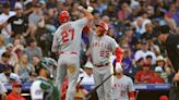 Angels set franchise records for runs and hits in 25-1 demolition of Rockies