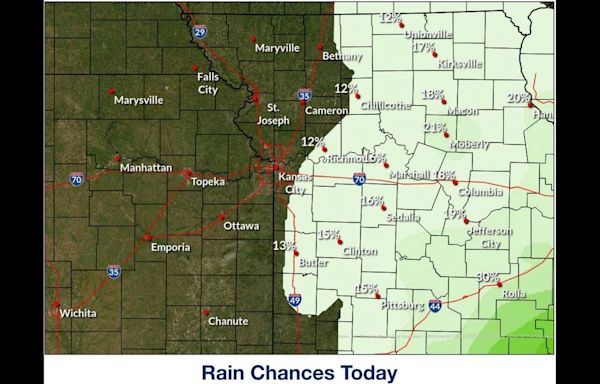 How will the tropical remnants of Francine affect Kansas City’s weekend weather?