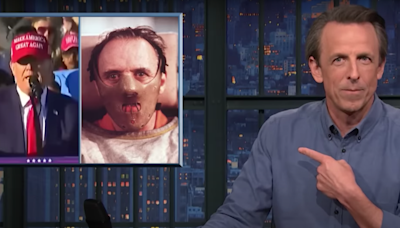 Seth Meyers on Trump’s mad New Jersey rally: ‘Bruce Springsteen is bad but Hannibal Lecter is good?’