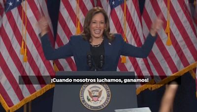 Kamala Harris en su primer mitin: "Es mi intención salir a ganar esta nominación y ganar"