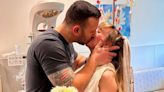 Pregnant Bride Wears Bedsheet Dress and Gauze Veil to Marry in Hospital Wedding After Going into Early Labor