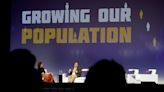 Duggan touts low homicides, development as population drivers at policy conference