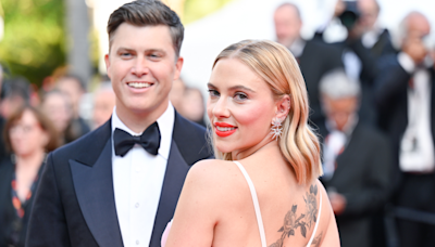 Colin Jost Was Forced to Make a Joke About Wife Scarlett Johansson's Body During 'SNL' Joke Swap