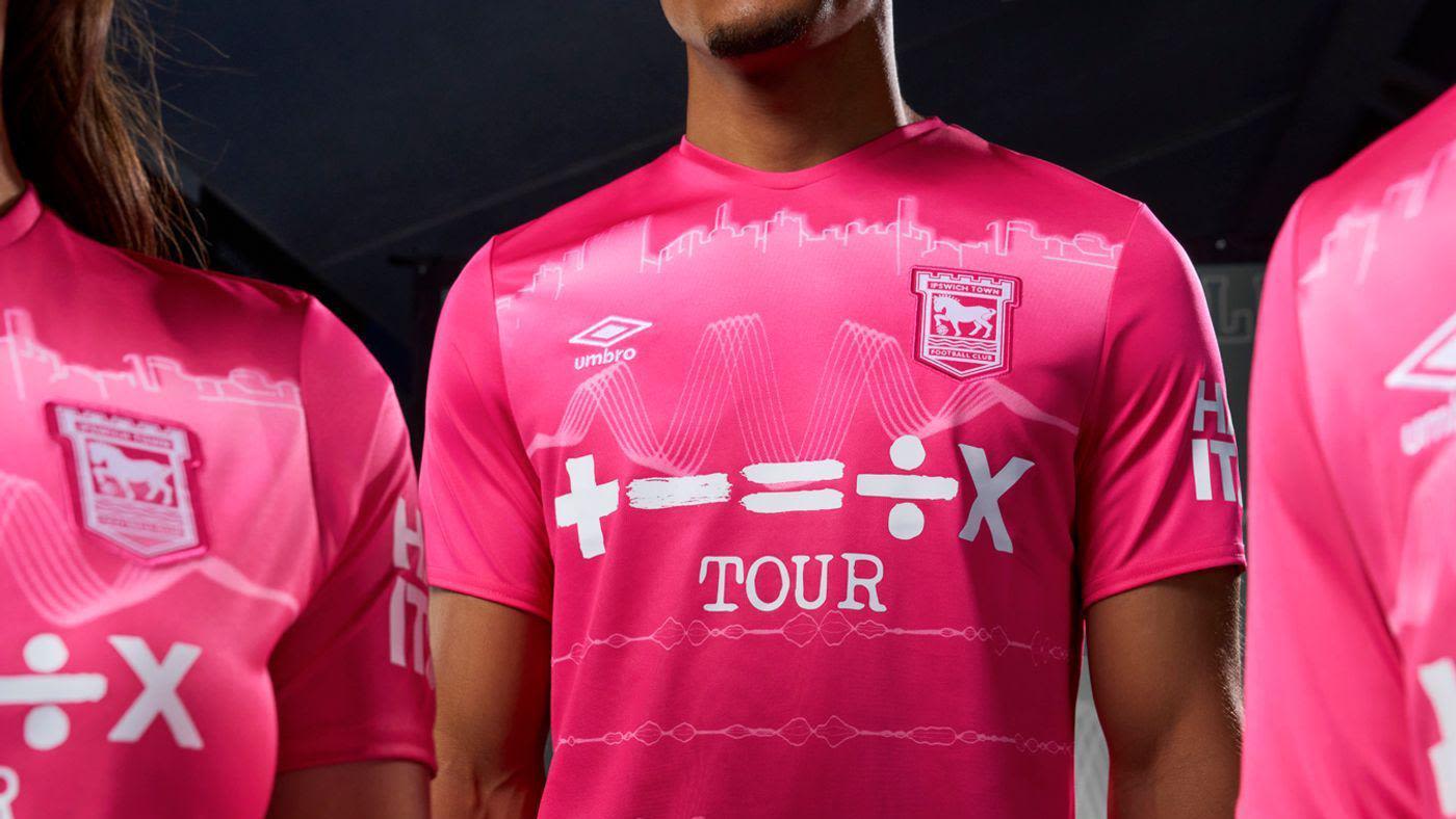 Ipswich Town unveil Ed Sheeran kit collaboration