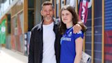 Fred Sirieix gives daughter a hug as she prepares to compete at Paris Olympics