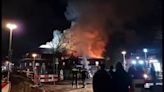 Massive fire engulfs church in Rotterdam as roof collapses