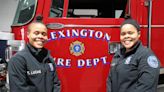 ‘Heart and willpower.’ Twins are among 27 women on the Lexington Fire Department.