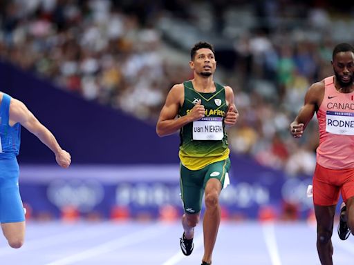 Paris 2024 athletics: Wayde van Niekerk's individual medal hopes end as he crashes out of 200m semis