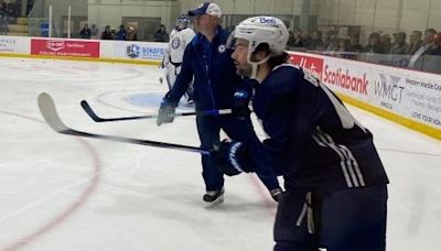 Brad Lambert and Colby Barlow take leading roles at Winnipeg Jets development camp - Winnipeg | Globalnews.ca