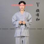 寺廟拜佛用品海清青居士服僧衣服女男款禪修服套裝春夏秋冬四季款