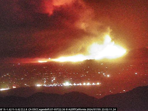 Massive brush fire erupts near Zaca Lake in Santa Barbara County